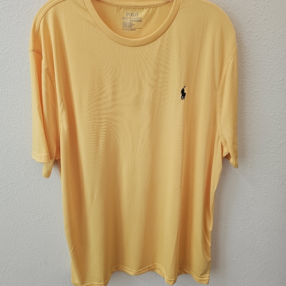 Polo Ralph Lauren Performance Yellow Tee Sz XL - Picture 2 of 7